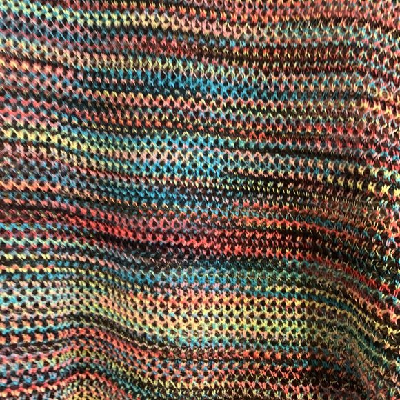 John Paul Richards Pullover Woman's Size Large Multicolored Sheer Sweater - Picture 2 of 12